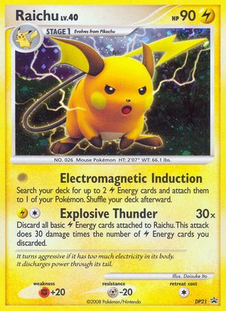 Raichu DP21 [Diamond and Pearl Promos]  - Holofoil