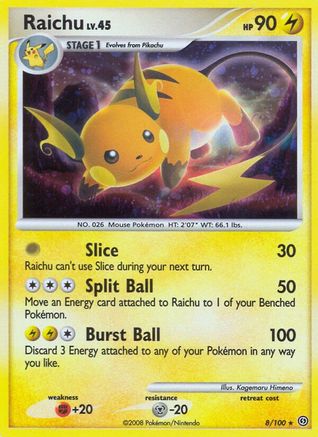 Raichu 008 [Stormfront]  - Holofoil