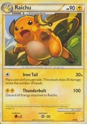 Raichu (#19 Non 019 [HGSS Trainer Kit Gyarados & Raichu]