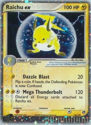 Raichu ex 098 [Sandstorm]  - Holofoil