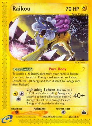 Raikou 028 [Skyridge]  - Reverse Holofoil