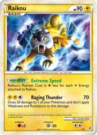 Raikou (Shiny) SL9 [Call of Legends]  - Holofoil