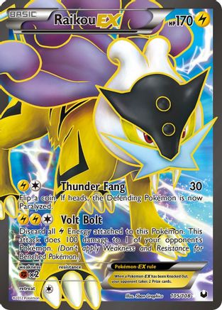 Raikou EX (105 Full Art) 105 [Dark Explorers]  - Holofoil