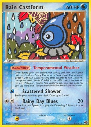 Rain Castform 023 [Hidden Legends]  - Reverse Holofoil