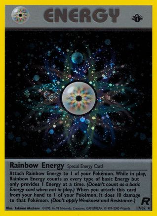 Rainbow Energy (17) 017/82 [Team Rocket]  - 1st Edition Holofoil