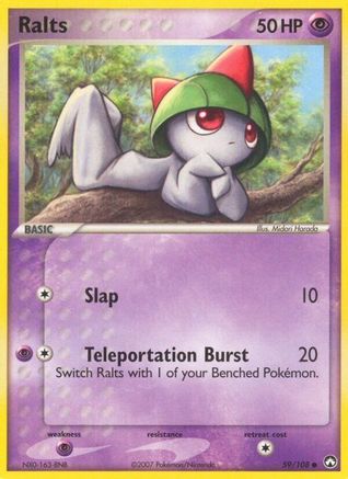 Ralts 059/108 [Power Keepers]  - Reverse Holofoil