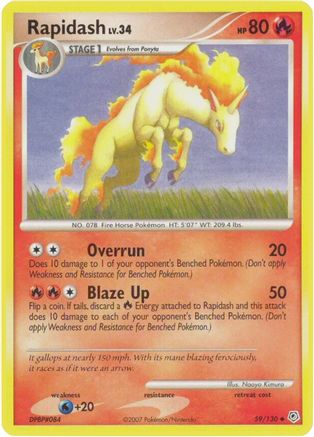 Rapidash 059 [Diamond and Pearl]  - Reverse Holofoil