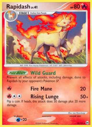 Rapidash (28) 028 [Arceus]  - Reverse Holofoil
