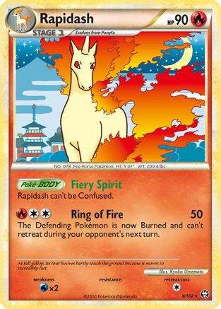 Rapidash 008 [Triumphant]  - Holofoil