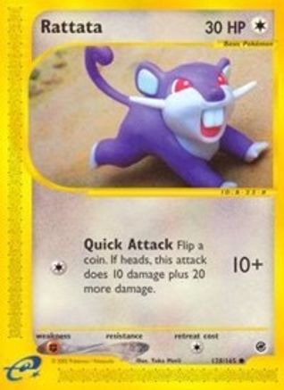 Rattata 128/165 [Expedition]  - Reverse Holofoil