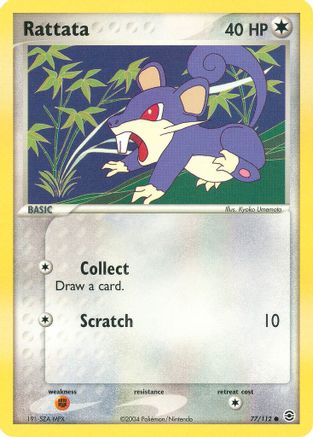Rattata 077/112 [FireRed & LeafGreen]  - Reverse Holofoil