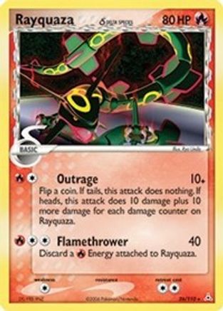 Rayquaza 026/110 [Holon Phantoms]  - Reverse Holofoil