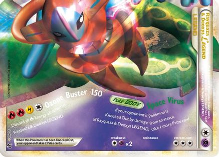 Rayquaza & Deoxys Legend (Bottom) 090 [Undaunted]  - Holofoil