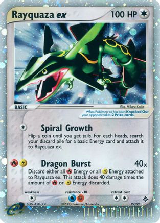 Rayquaza ex 097 [Dragon]  - Holofoil