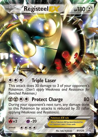 Registeel EX 081 [Dragons Exalted]  - Holofoil