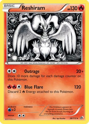 Reshiram 028/113 [Legendary Treasures]  - Holofoil