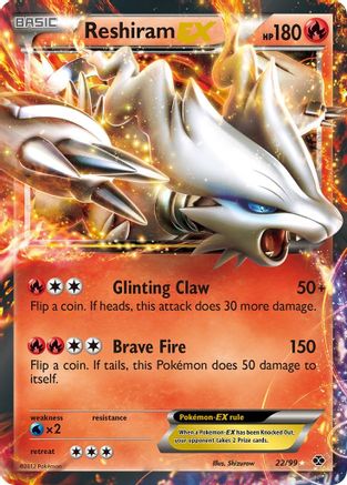 Reshiram EX 022 [Next Destinies]  - Holofoil