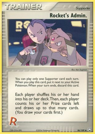 Rocket's Admin. 086/109 [Team Rocket Returns]  - Reverse Holofoil