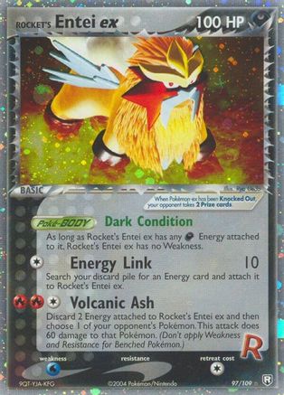 Rocket's Entei ex 097 [Team Rocket Returns]  - Holofoil