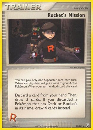 Rocket's Mission 088/109 [Team Rocket Returns]  - Reverse Holofoil
