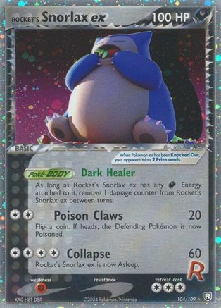 Rocket's Snorlax ex 104 [Team Rocket Returns]