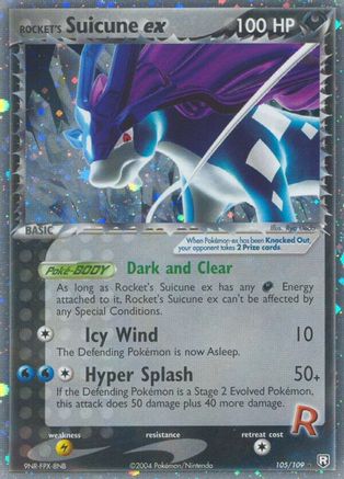 Rocket's Suicune ex 105 [Team Rocket Returns]