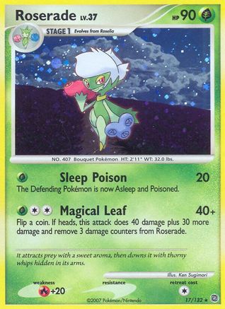 Roserade 017 [Secret Wonders]  - Reverse Holofoil