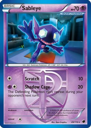 Sableye (Team Plasma) 049 [Plasma Freeze]  - Reverse Holofoil