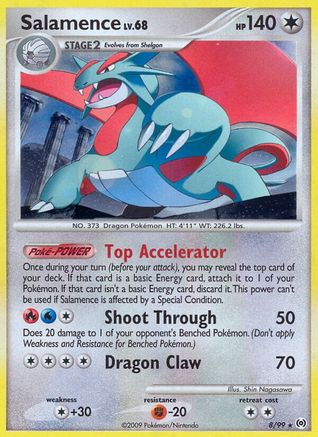 Salamence 008 [Arceus]  - Reverse Holofoil