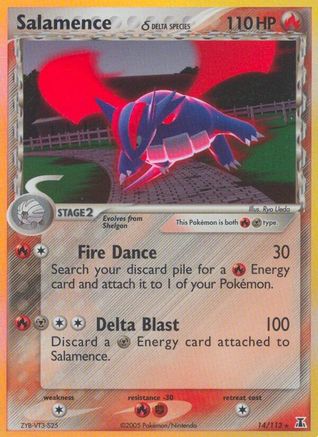 Salamence (Delta Species) 014/113 [Delta Species]  - Reverse Holofoil