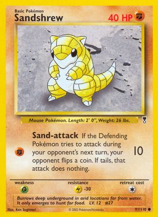 Sandshrew 091/110 [Legendary Collection]  - Reverse Holofoil