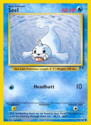 Seel 092/110 [Legendary Collection]  - Reverse Holofoil