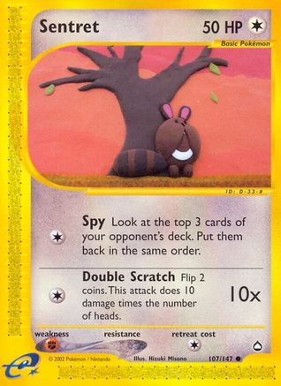 Sentret 107 [Aquapolis]  - Reverse Holofoil