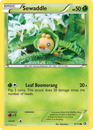 Sewaddle (9) 009/113 [Legendary Treasures]