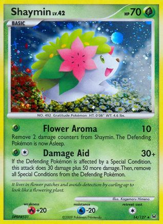 Shaymin (14) 014 [Platinum]  - Reverse Holofoil