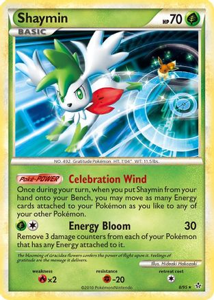 Shaymin 008 [Unleashed]  - Reverse Holofoil