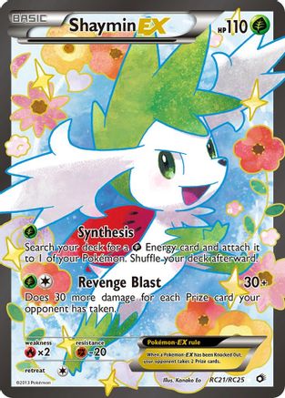 Shaymin EX (Full Art) RC21/RC25 [Legendary Treasures Radiant Collection]  - Holofoil