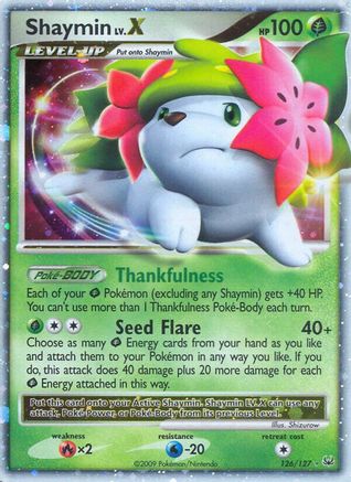 Shaymin Lv.X (Land Forme) 126 [Platinum]  - Holofoil