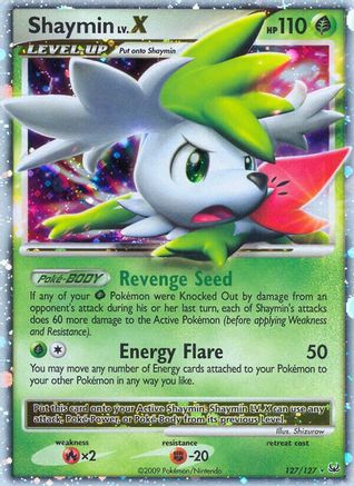 Shaymin Lv.X (Sky Forme) 127 [Platinum]  - Holofoil
