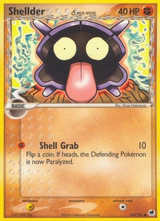 Shellder (Delta Species) 063/101 [Dragon Frontiers]