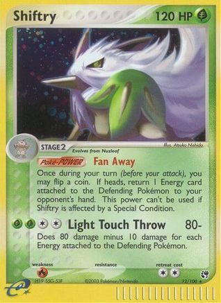 Shiftry 012/100 [Sandstorm]  - Reverse Holofoil