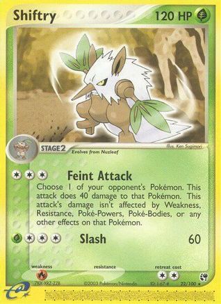 Shiftry 022/100 [Sandstorm]  - Reverse Holofoil