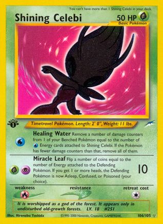 Shining Celebi 106 [Neo Destiny]  - 1st Edition Holofoil