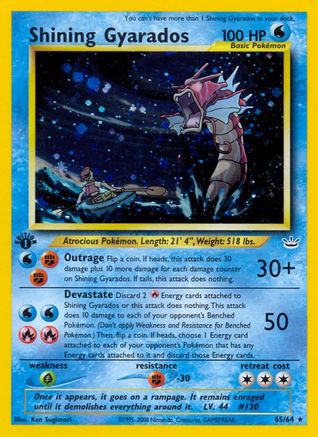 Shining Gyarados 065 [Neo Revelation]  - 1st Edition Holofoil