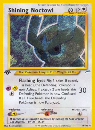 Shining Noctowl 110 [Neo Destiny]  - 1st Edition Holofoil