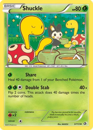 Shuckle 003/113 [Legendary Treasures]