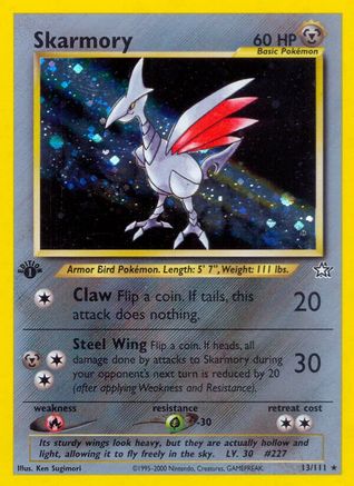 Skarmory 013/111 [Neo Genesis]  - 1st Edition Holofoil
