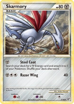 Skarmory 021/90 [Undaunted]  - Reverse Holofoil