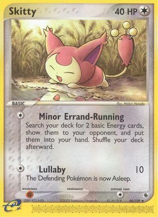 Skitty 044/109 [Ruby and Sapphire]  - Reverse Holofoil