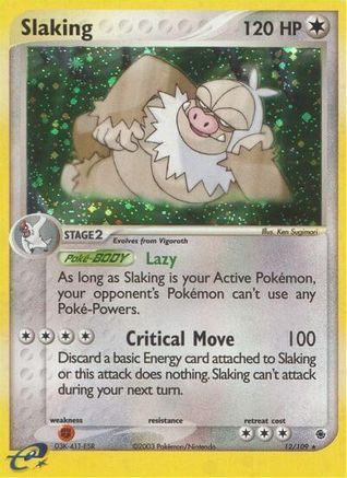 Slaking 012 [Ruby and Sapphire]  - Reverse Holofoil